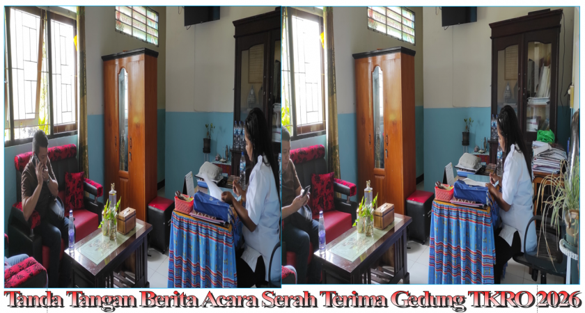 SERAH TERIMA GEDUNG KETERAMPILAN TKRO  DI SMKN 1 TAKARI TAHUN  2026