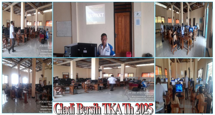 PERSIAPAN DIRI DAN SARANA PRASARANA UNTUK SUKSESKAN TES KOMPETENSI AKADEMIK (TKA) DI SMKN 1 TAKARI TAHUN  2025