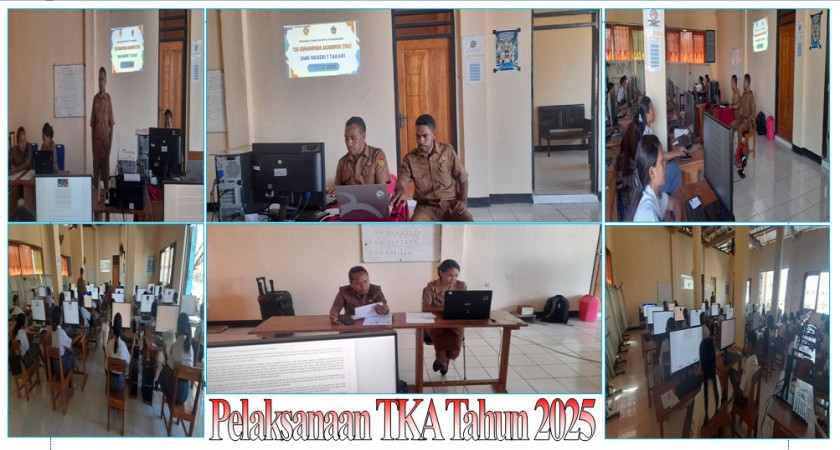 PELAKSANAAN TES KEMAMPUAN AKADEMIK UNTUK MURID KELAS XII DI SMKN 1 TAKARI TAHUN 2025