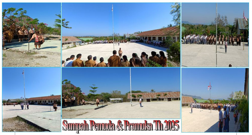 UPACARA PERINGATAN HARI SUMPAH PEMUDA DAN PEMBUKAAN KEGIATAN PRAMUKA DI  SMKN 1 TAKARI TAHUN  2025 BERJALAN LANCAR