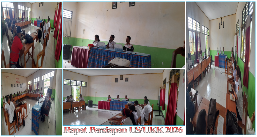 RAPAT PERSIAPAN UJIAN SEKOLAH (US) DAN UJIAN KOMPETENSI KEAHLIAN (UKK) DI SMKN 1 TAKARI TAHUN  2026
